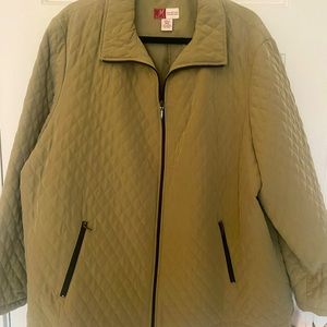 JM Collection Sonoma Plus Size 18W Quilted Jacket